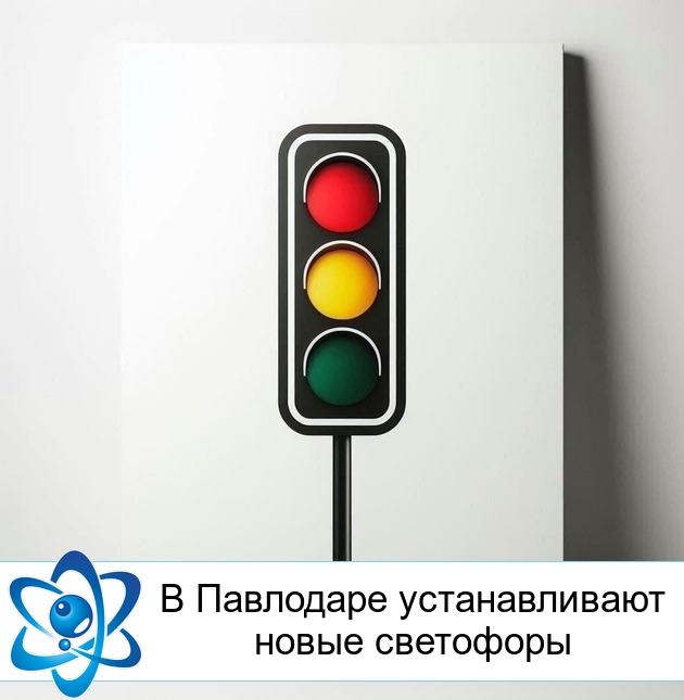 В Павлодаре устанавливают новые светофоры